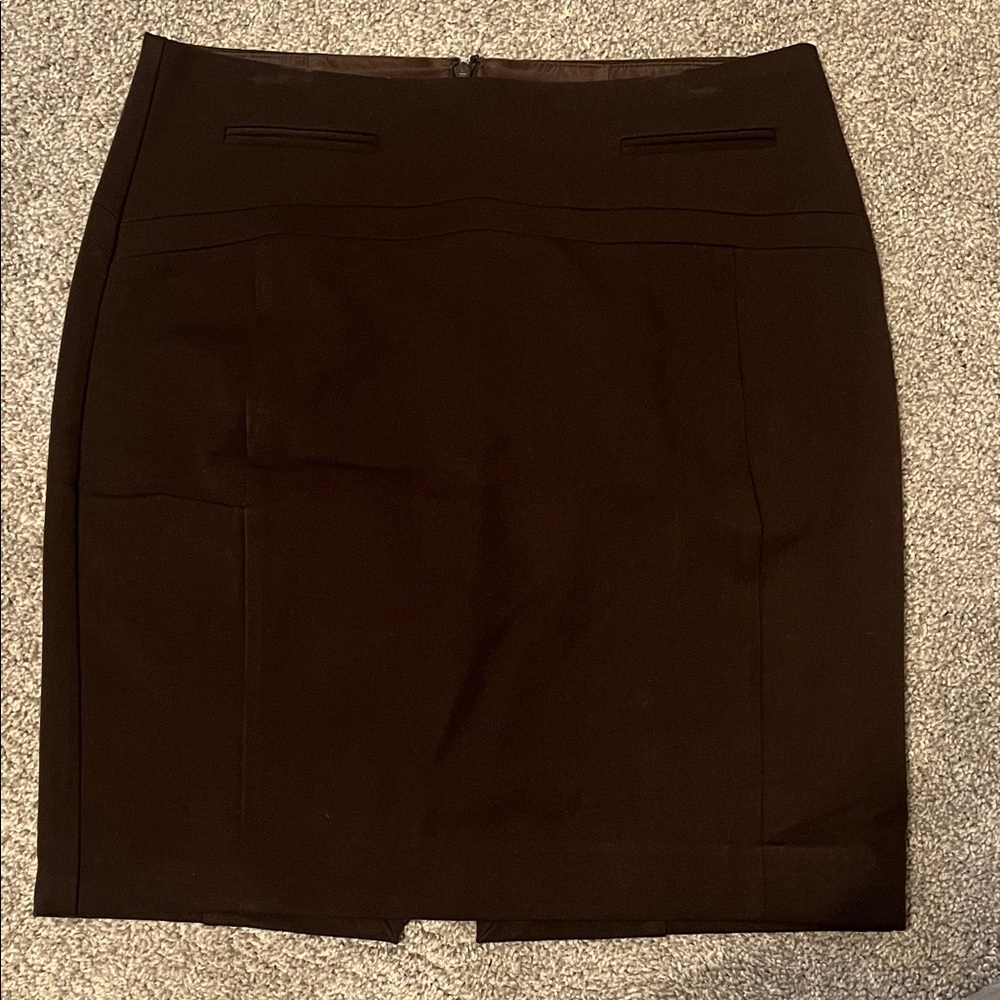 Express Classic Brown Pencil Skirt